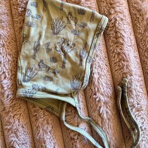 Kate Quinn Olive Bonnet with Botanical Design